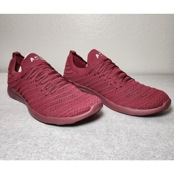 Athletic Propulsion Labs Men's Techloom Wave US Size 12 Oxblood/Metallic Silver - Picture 3 of 10